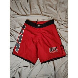Vintage Y2K UFC Ultimate Fighter Fight Shorts Mens 30 Red MMA Martial Arts